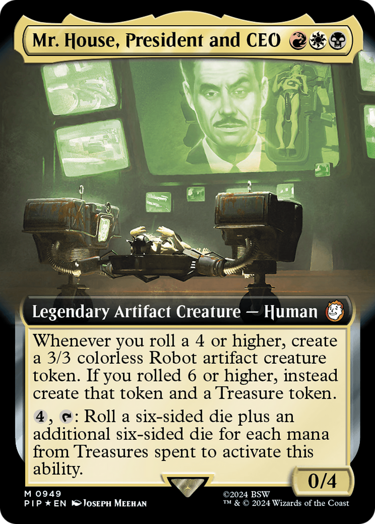 Mr. House, President and CEO (PIP-949) [Fallout]: (Extended Art) Foil