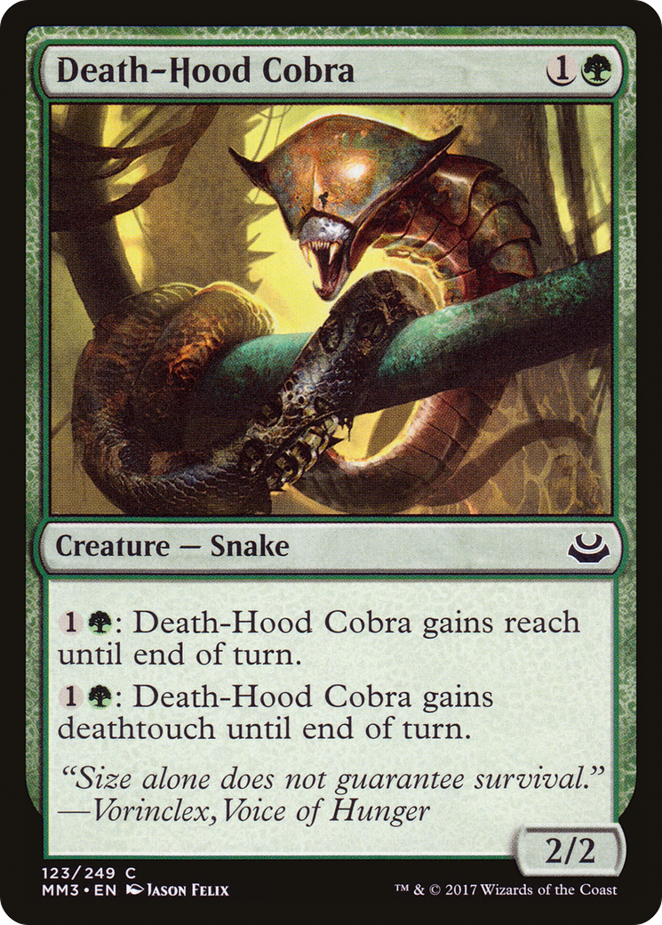 Death-Hood Cobra (MM3-123) [Modern Masters 2017] Foil