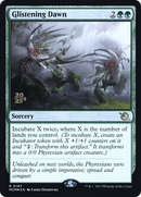 Glistening Dawn (PRE-187S) [March of the Machine Promos] Foil