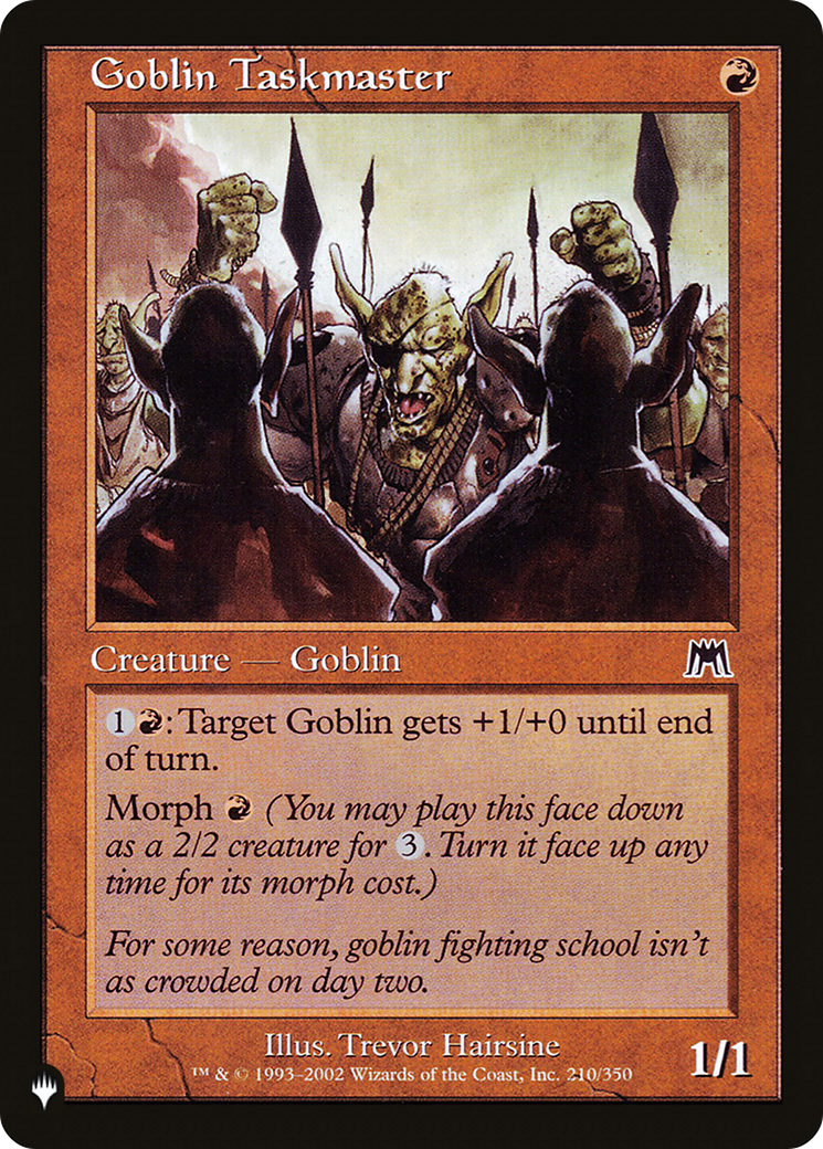 Goblin Taskmaster (LIST-ONS-210) [The List]