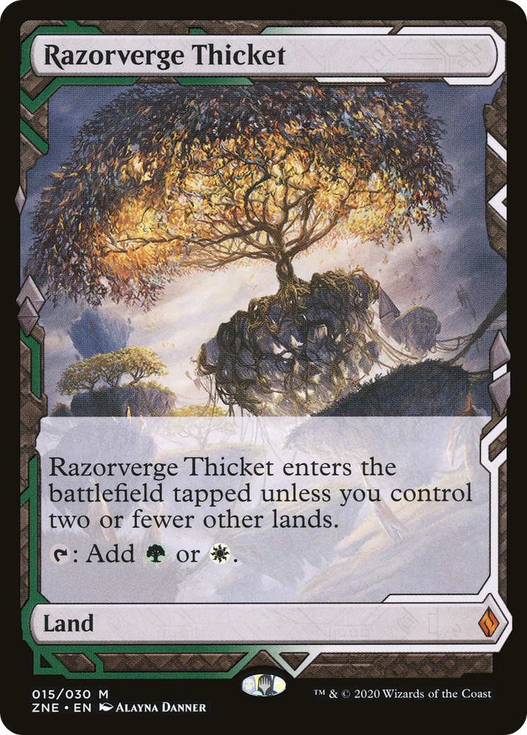 Razorverge Thicket (ZNE-015) [Zendikar Rising Expeditions] Foil