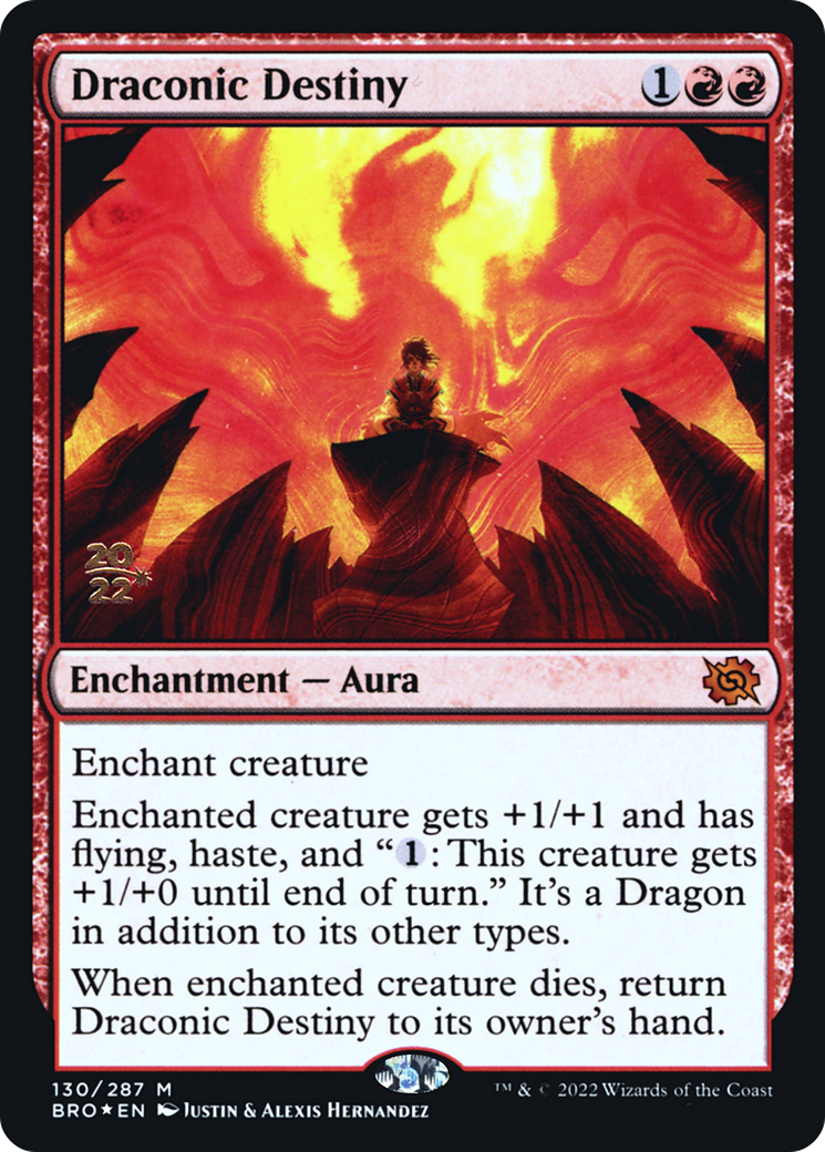 Draconic Destiny (PRE-130) [The Brothers' War Promos] Foil