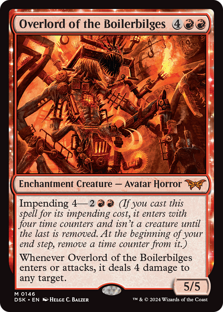 Overlord of the Boilerbilges (DSK-146) [Duskmourn: House of Horror]: (enchantment) Foil