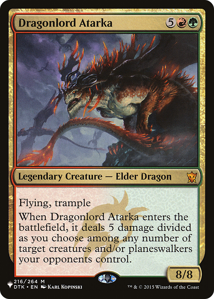 Dragonlord Atarka (LIST-DTK-216) [The List]