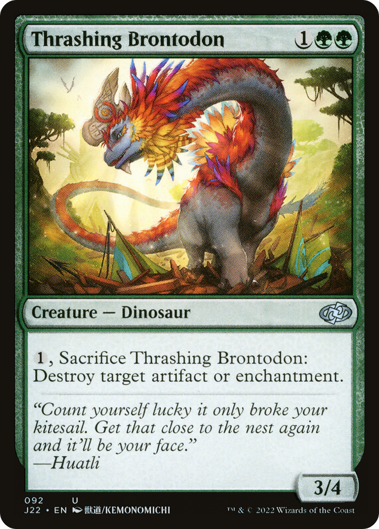 Thrashing Brontodon (J22-092) [Jumpstart 2022]