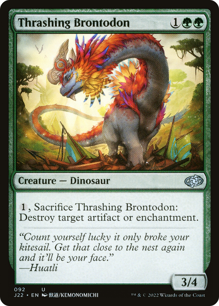 Thrashing Brontodon (J22-092) [Jumpstart 2022]