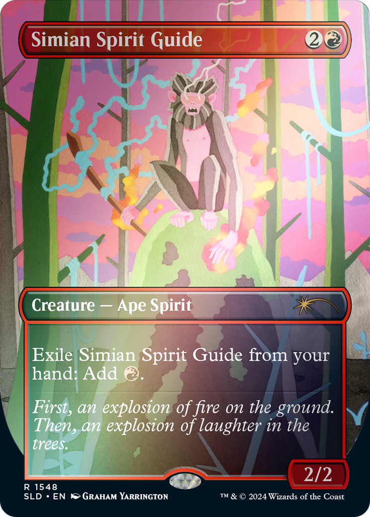 Simian Spirit Guide (SLD-1548★) [Secret Lair Drop] (Borderless) Foil