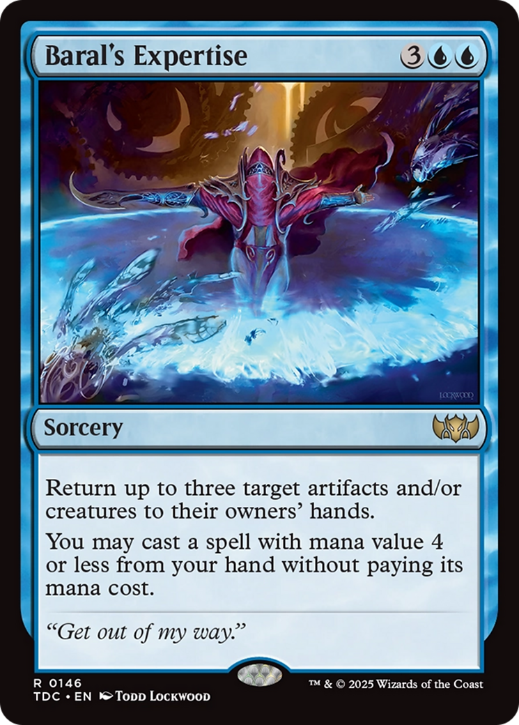 Baral's Expertise (TDC-146) [Commander: Tarkir: Dragonstorm]