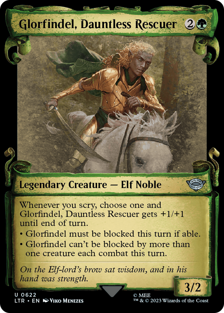 Glorfindel, Dauntless Rescuer (Showcase Scrolls) (LTR-622) [The Lord of the Rings: Tales of Middle-earth]