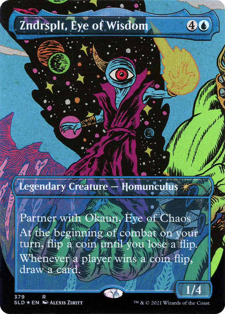 Zndrsplt, Eye of Wisdom // Zndrsplt, Eye of Wisdom (SLD-379) [Secret Lair Drop] (Borderless)