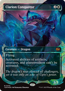 Clarion Conqueror (TDM-410) [Tarkir: Dragonstorm]: (Showcase) (Borderless) Foil