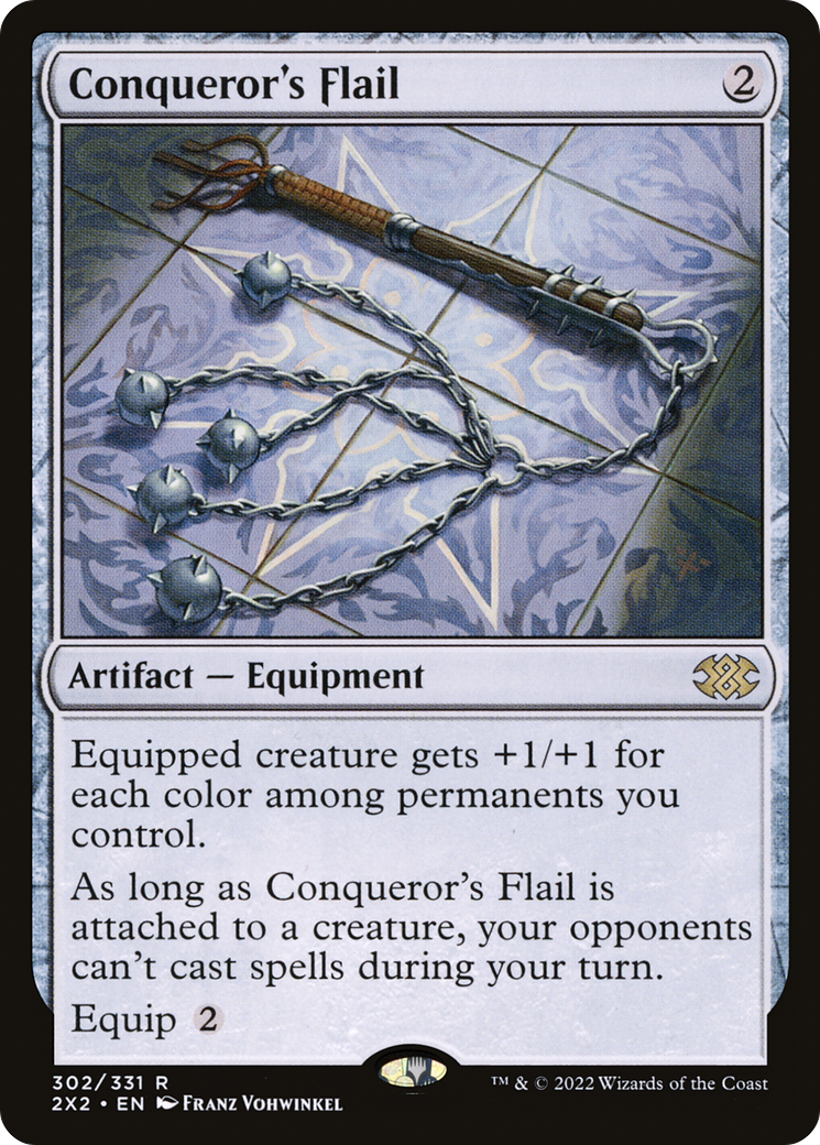 Conqueror's Flail (2X2-302) [Double Masters 2022] Foil