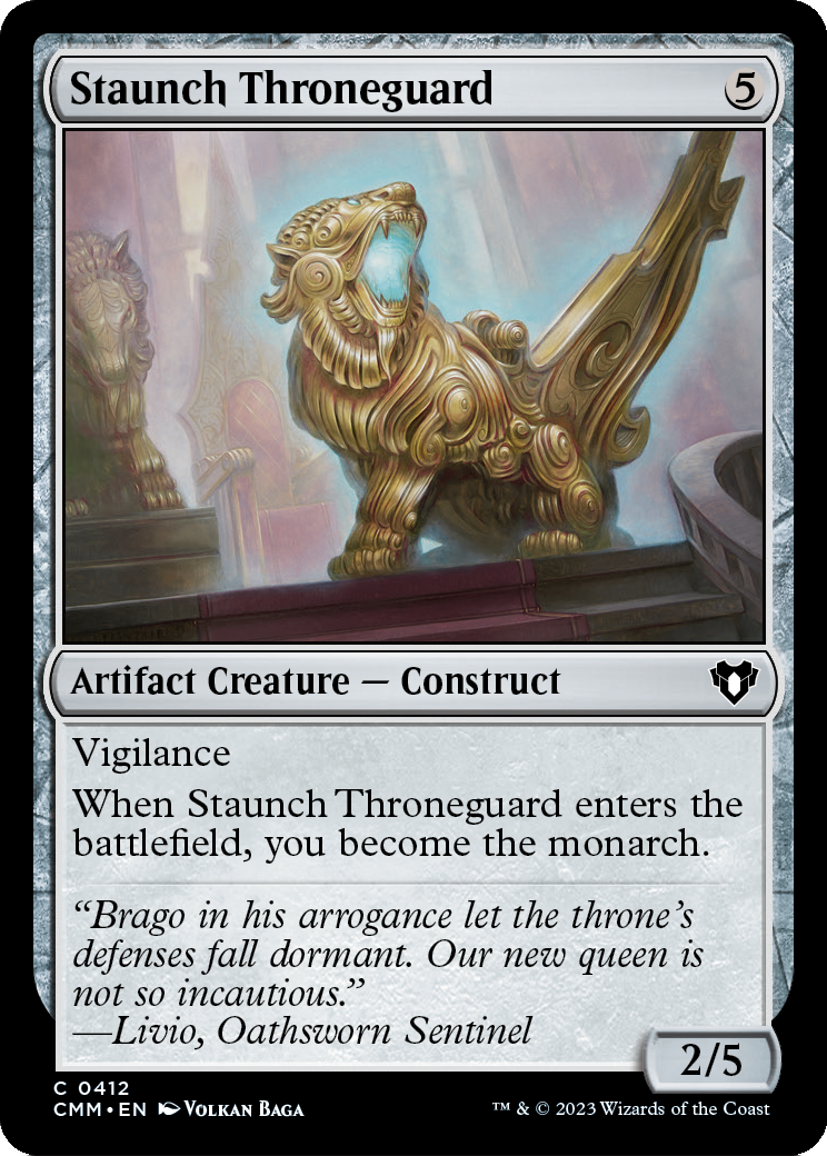 Staunch Throneguard (CMM-412) [Commander Masters]