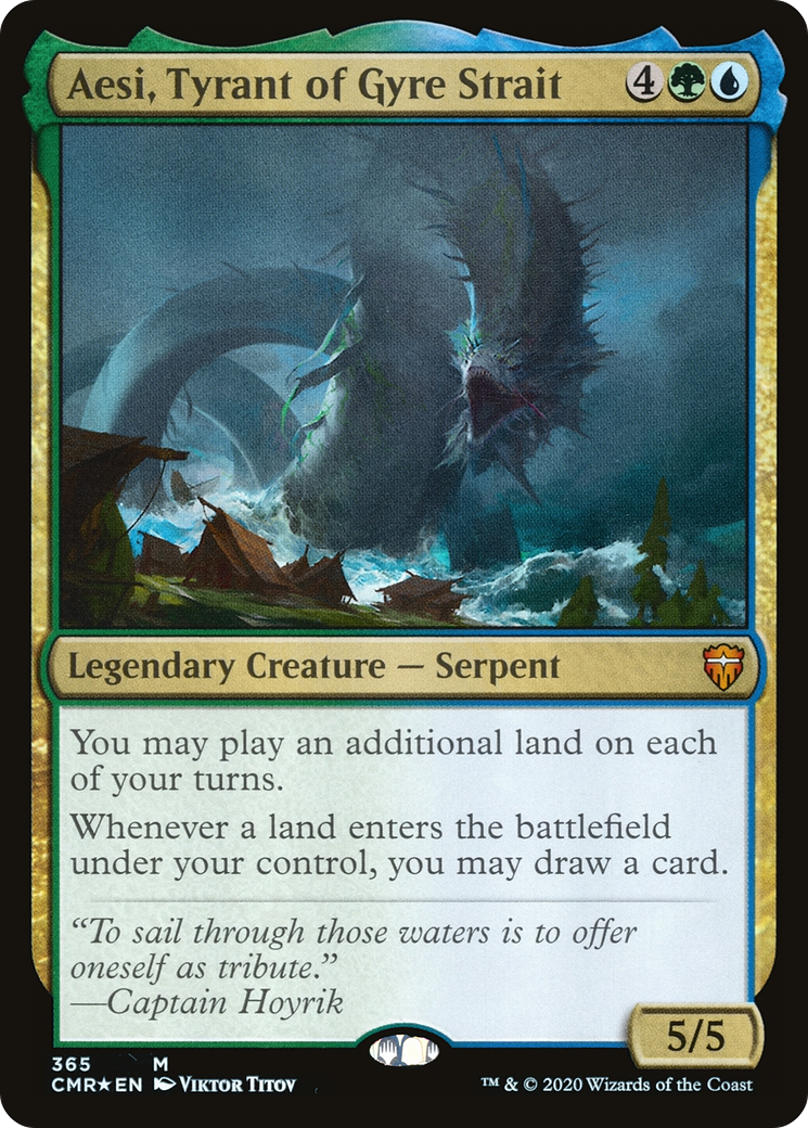 Aesi, Tyrant of Gyre Strait (CMR-365) [Commander Legends] Foil
