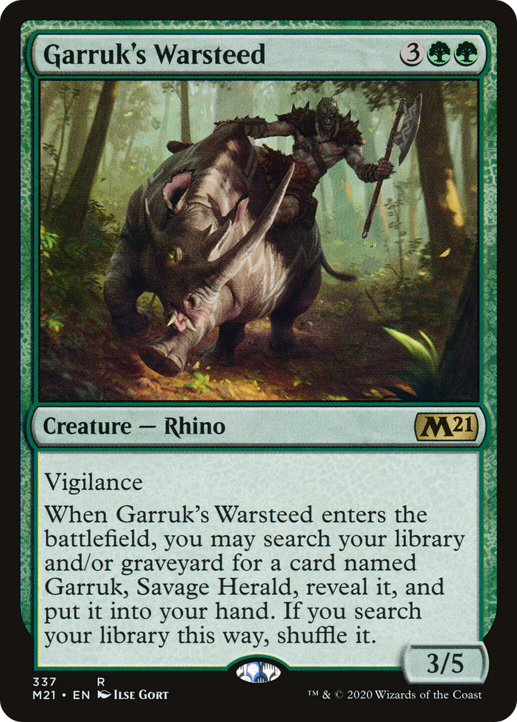 Garruk's Warsteed (M21-337) [Core Set 2021]