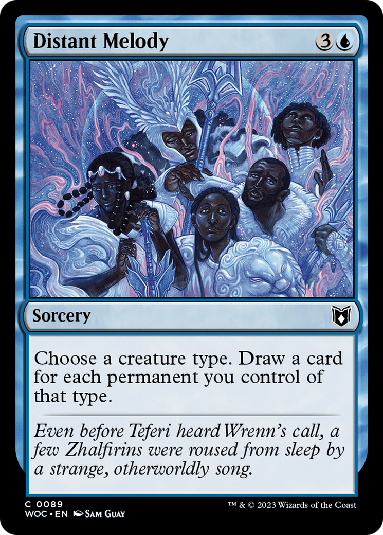 Distant Melody (WOC-089) [Wilds of Eldraine Commander]