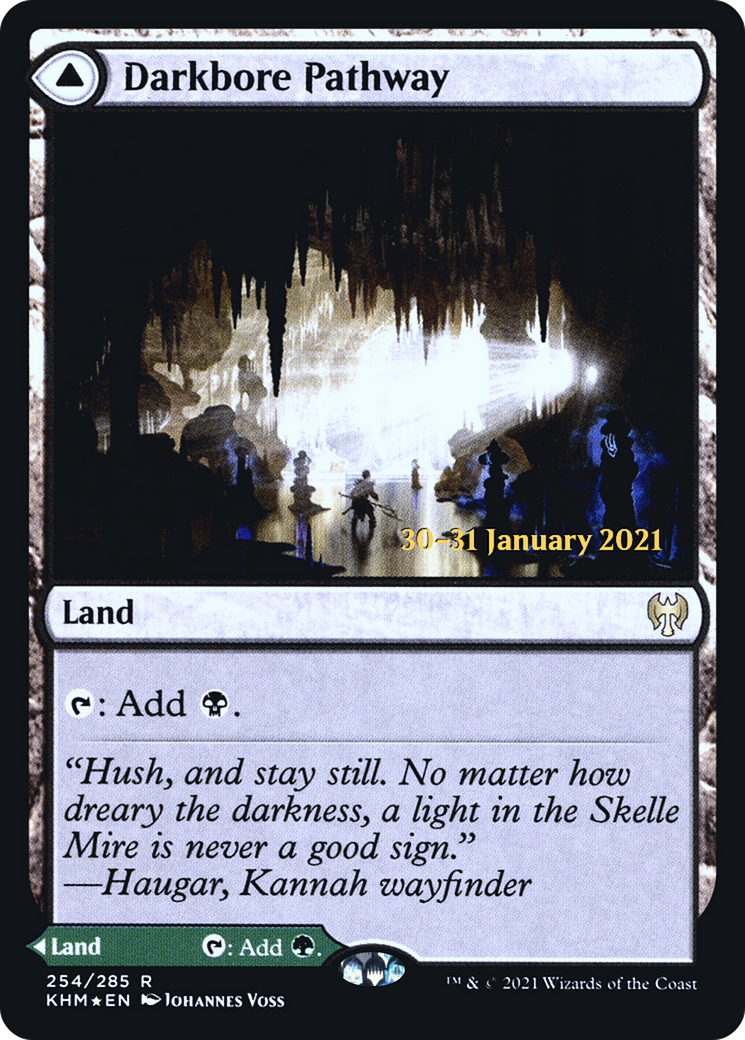 Darkbore Pathway // Slitherbore Pathway (PRE-254S) [Kaldheim Promos] Foil