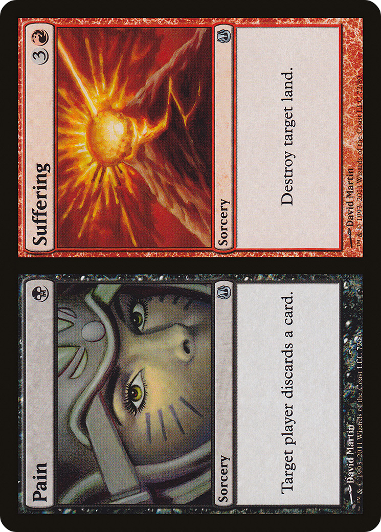 Pain // Suffering (DDH-072) [Duel Decks: Ajani vs. Nicol Bolas]