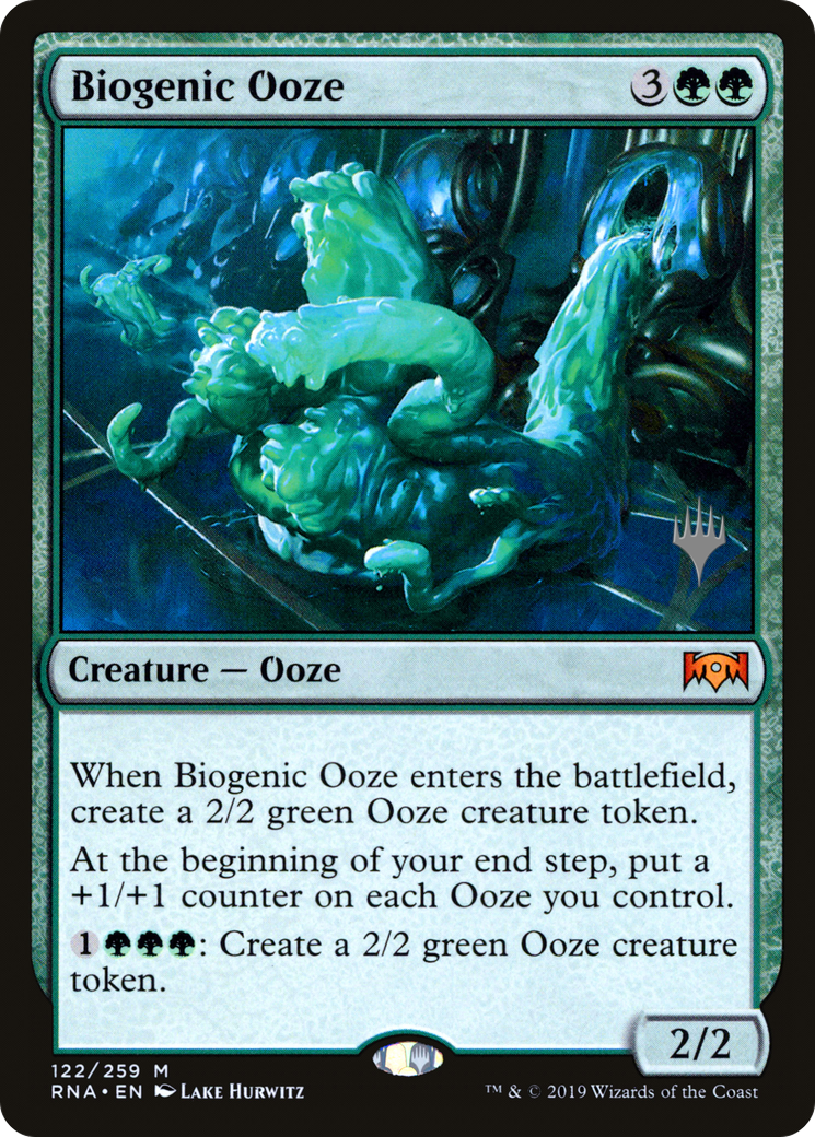 Biogenic Ooze (PPTHB-122P) [Promo Pack: Ravnica Allegiance Promos]