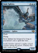 Stoic Sphinx (PPOTJ-71P) [Outlaws of Thunder Junction Promos] Foil