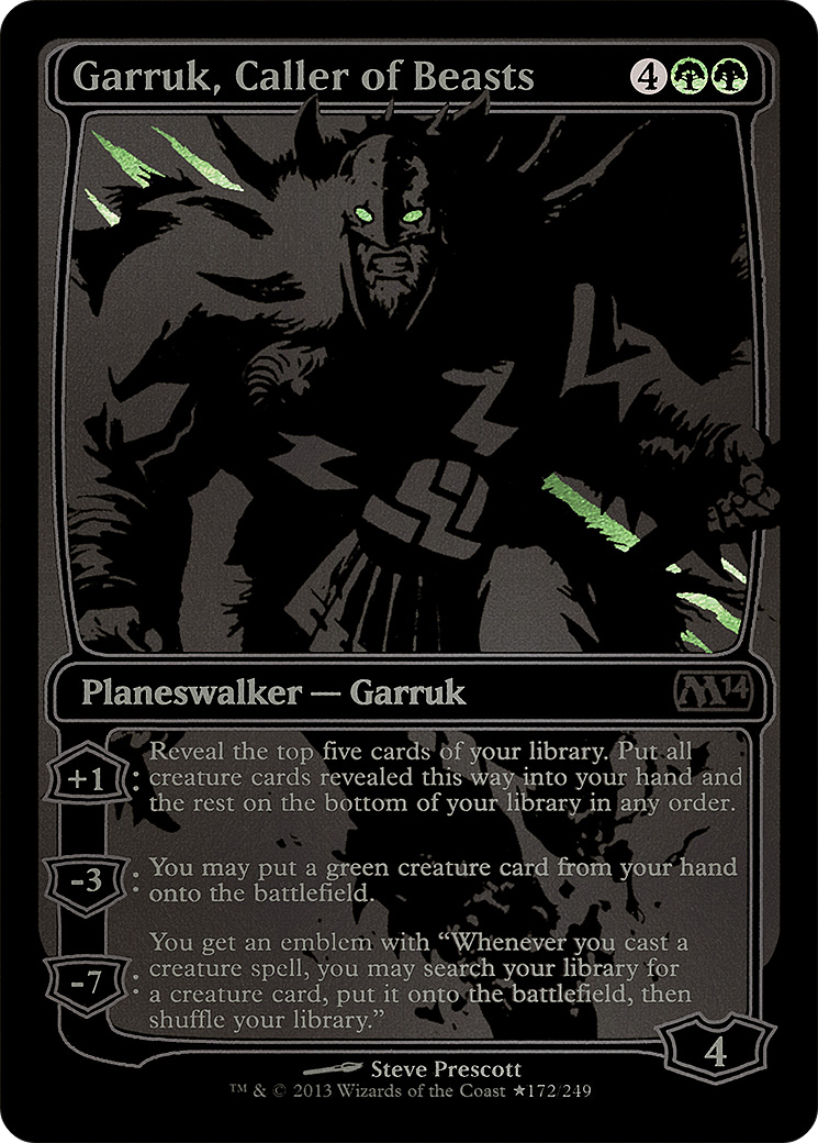 Garruk, Caller of Beasts (MEDIA-172★) [San Diego Comic-Con 2013] Foil