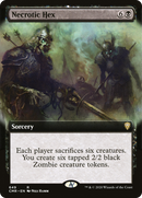 Necrotic Hex (Extended Art) (CMR-649) [Commander Legends]