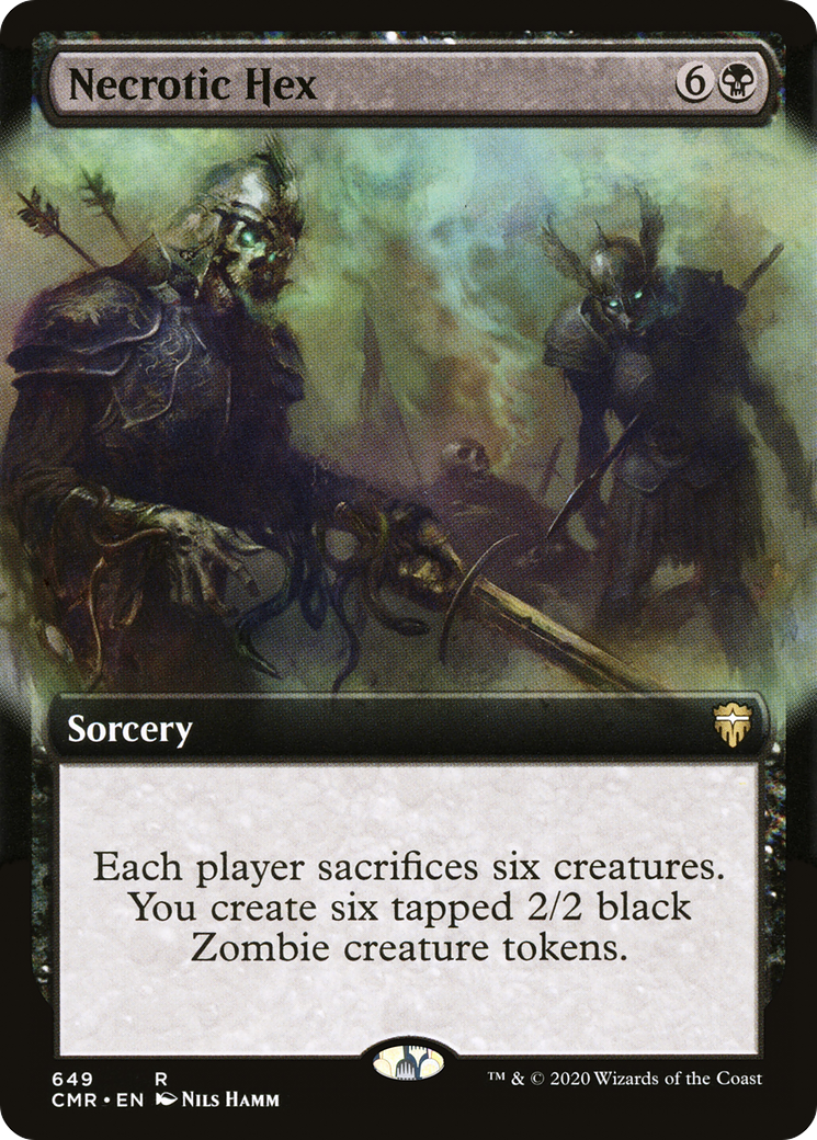 Necrotic Hex (Extended Art) (CMR-649) [Commander Legends]
