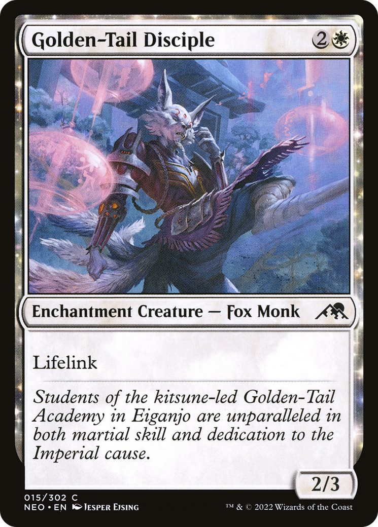 Golden-Tail Disciple (NEO-015) [Kamigawa: Neon Dynasty] Foil