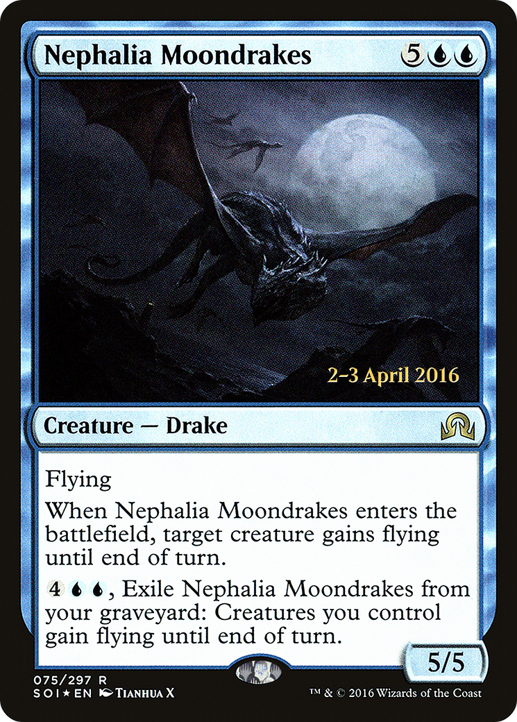 Nephalia Moondrakes (PRE-75S) [Shadows over Innistrad Promos] Foil