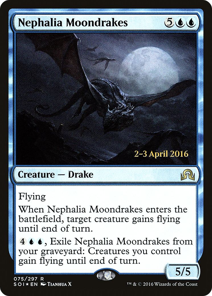 Nephalia Moondrakes (PRE-75S) [Shadows over Innistrad Promos] Foil