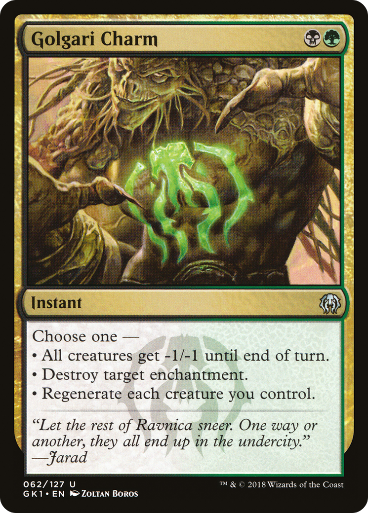 Golgari Charm (GR1-062) [GRN Guild Kit]