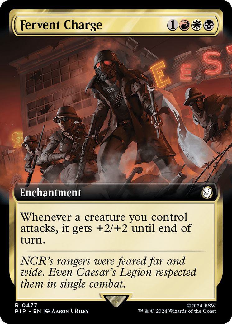 Fervent Charge (PIP-477) [Fallout]: (Extended Art) Foil