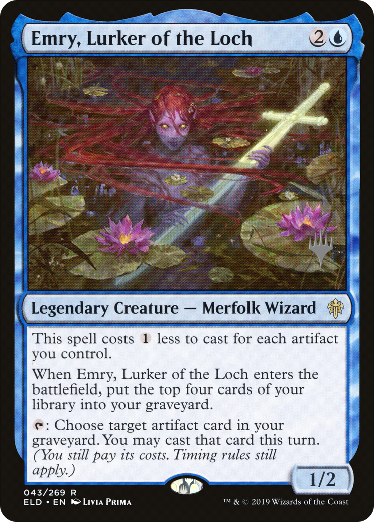 Emry, Lurker of the Loch (PPELD-43P) [Throne of Eldraine Promos] Foil