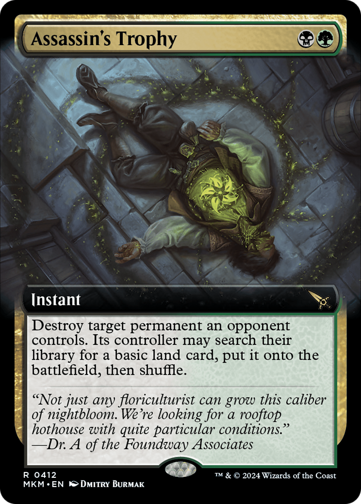 Assassin's Trophy (MKM-412) [Murders at Karlov Manor]: (Extended Art)