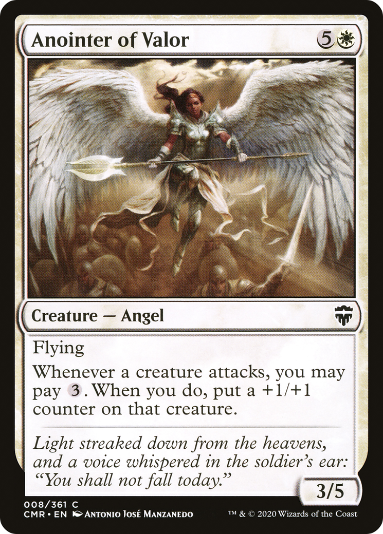 Anointer of Valor (CMR-008) [Commander Legends] Foil