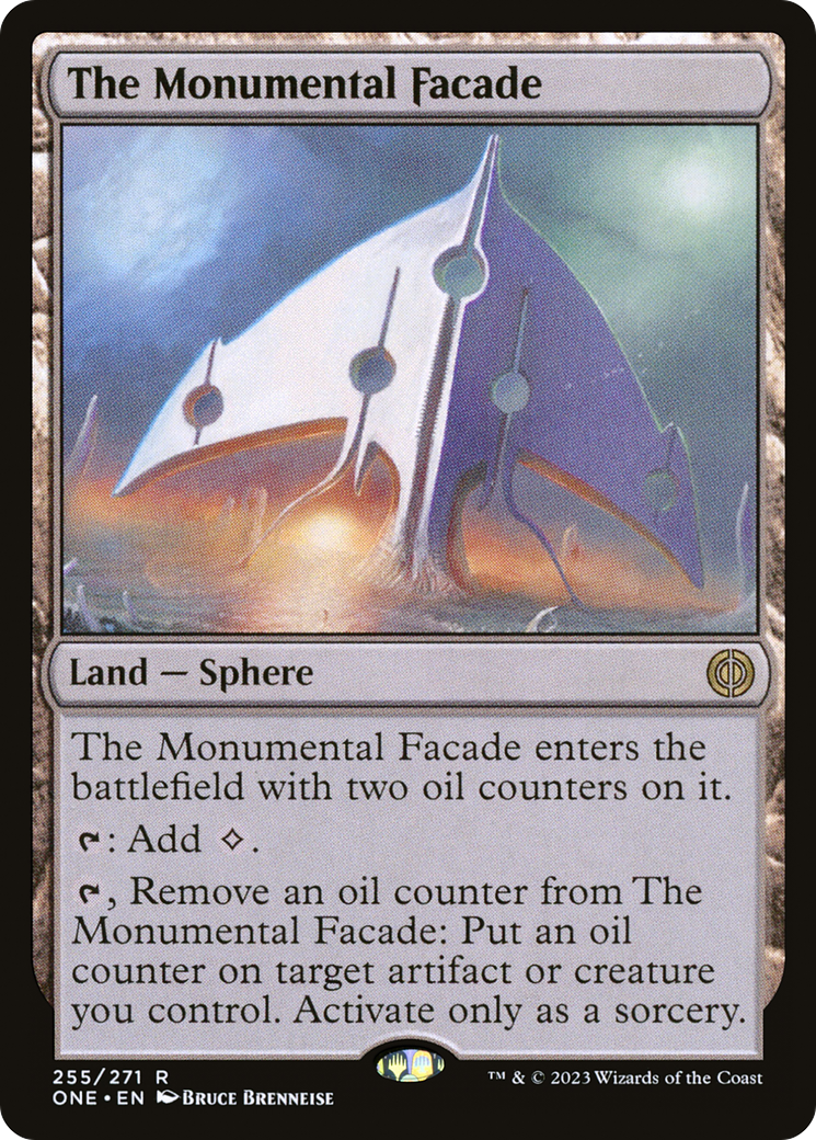 The Monumental Facade (ONE-255) [Phyrexia: All Will Be One] Foil