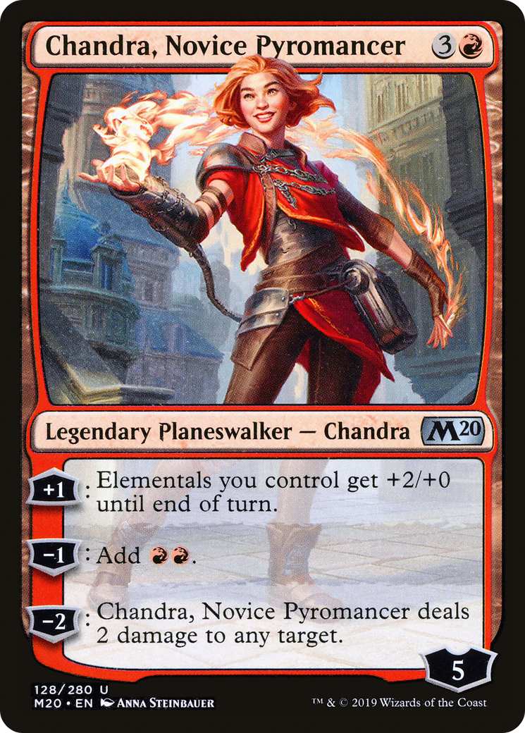 Chandra, Novice Pyromancer (M20-128) [Core Set 2020]
