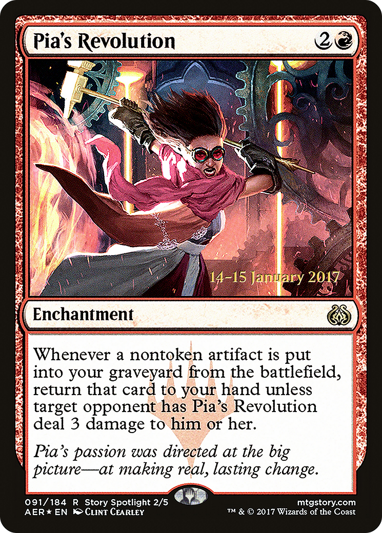 Pia's Revolution (PRE-91S) [Aether Revolt Promos] Foil