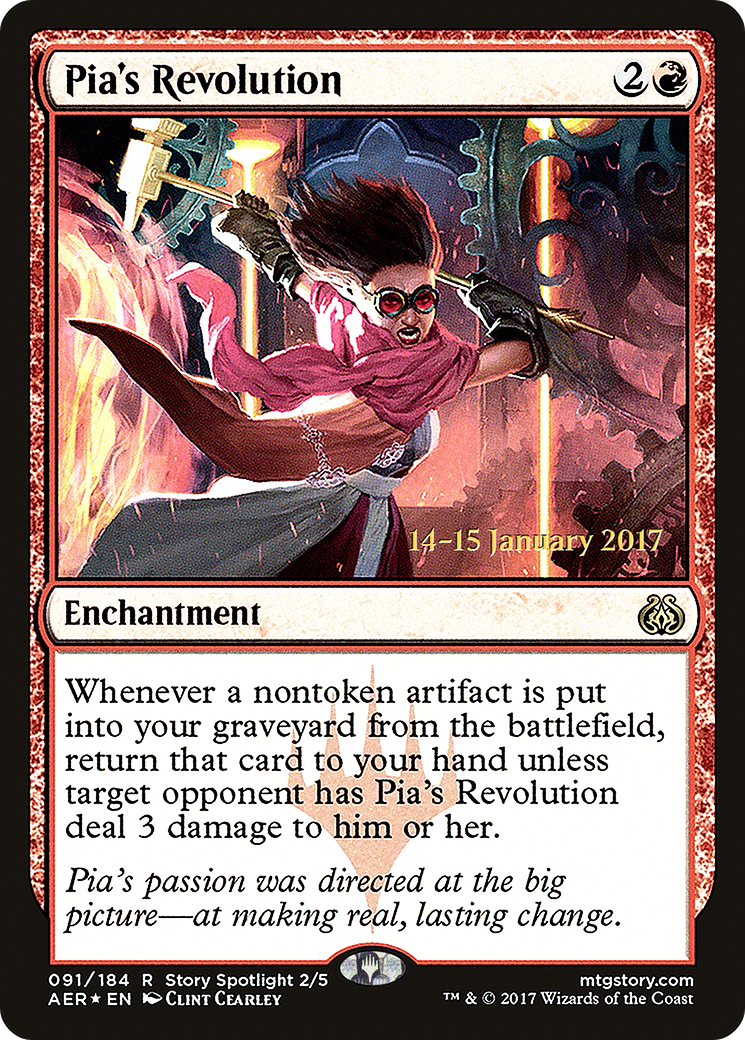 Pia's Revolution (PRE-91S) [Aether Revolt Promos] Foil
