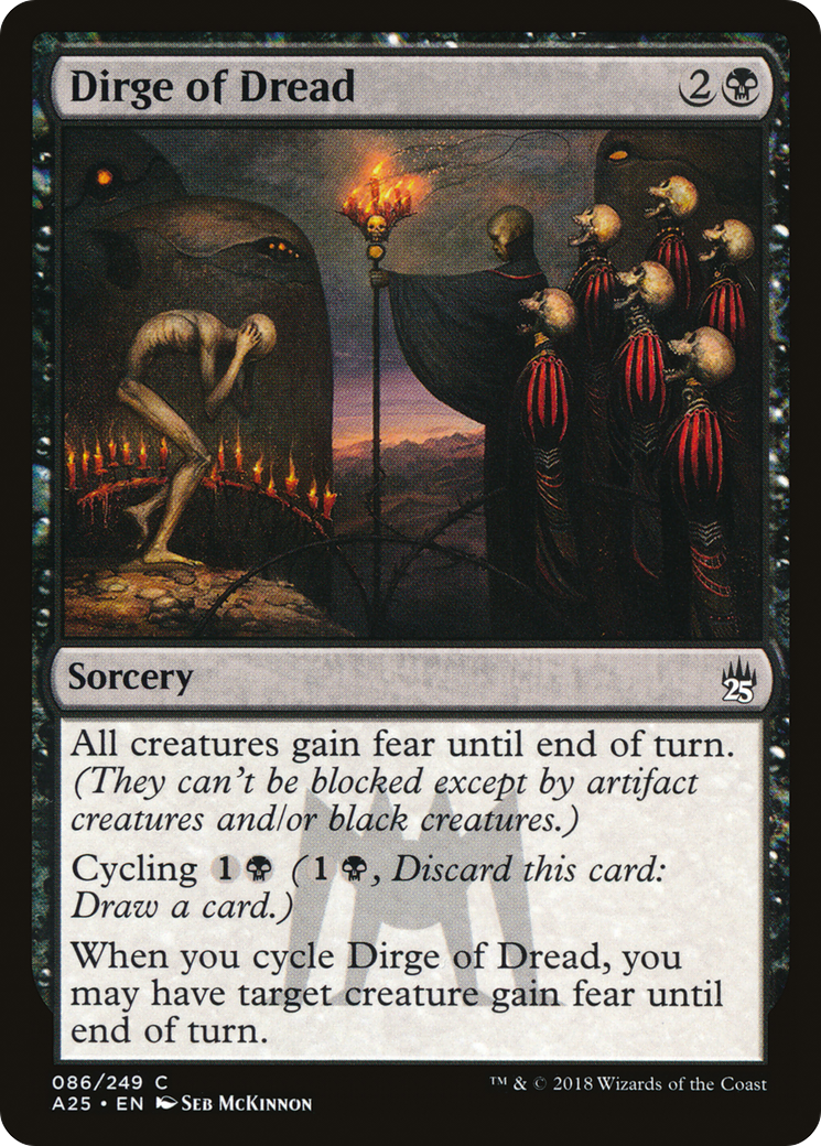 Dirge of Dread (A25-086) [Masters 25] Foil