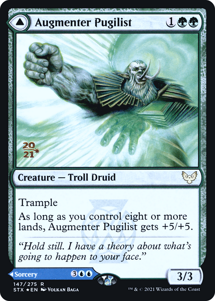 Augmenter Pugilist (PRE-147S) [Strixhaven: School of Mages Promos] Foil