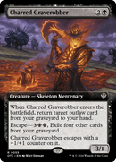 Charred Graverobber (OTC-055) [Outlaws of Thunder Junction Commander]: (Extended Art) Foil