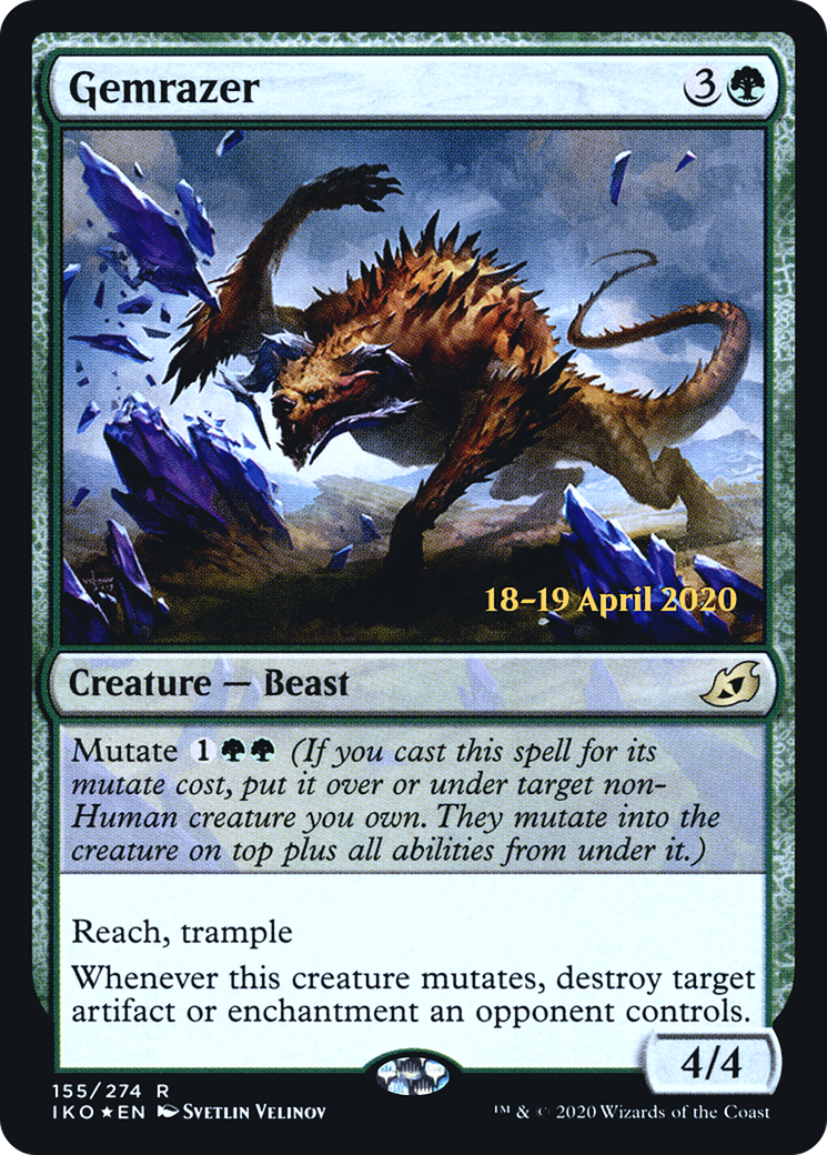 Gemrazer (PRE-155S) [Ikoria: Lair of Behemoths Promos] Foil