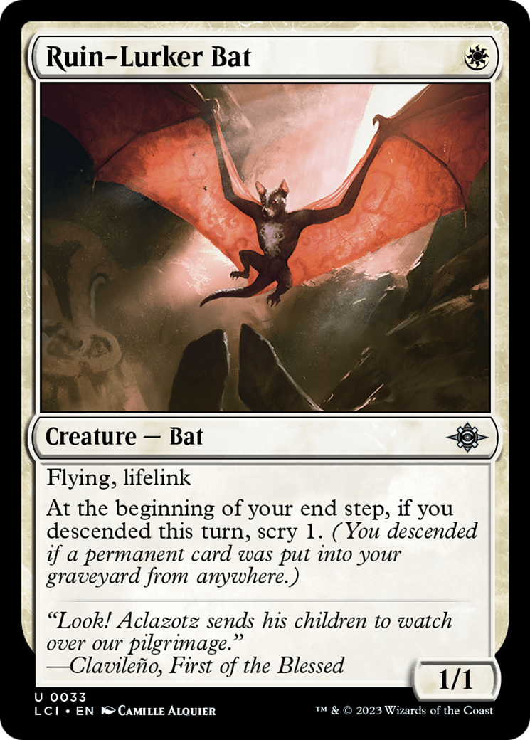 Ruin-Lurker Bat (LCI-033) [The Lost Caverns of Ixalan]