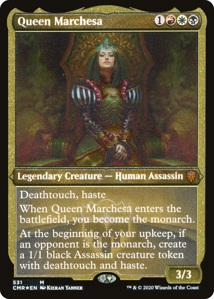 Queen Marchesa (Foil Etched) (CMR-531) [Commander Legends] Etched Foil
