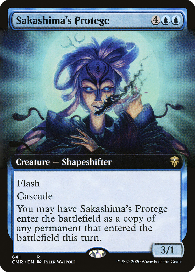 Sakashima's Protege (CMR-641) [Commander Legends]: (Extended Art)