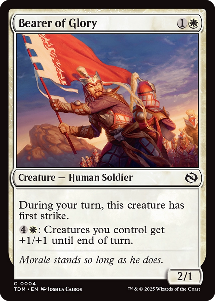 Bearer of Glory (TDM-004) [Tarkir: Dragonstorm] Foil