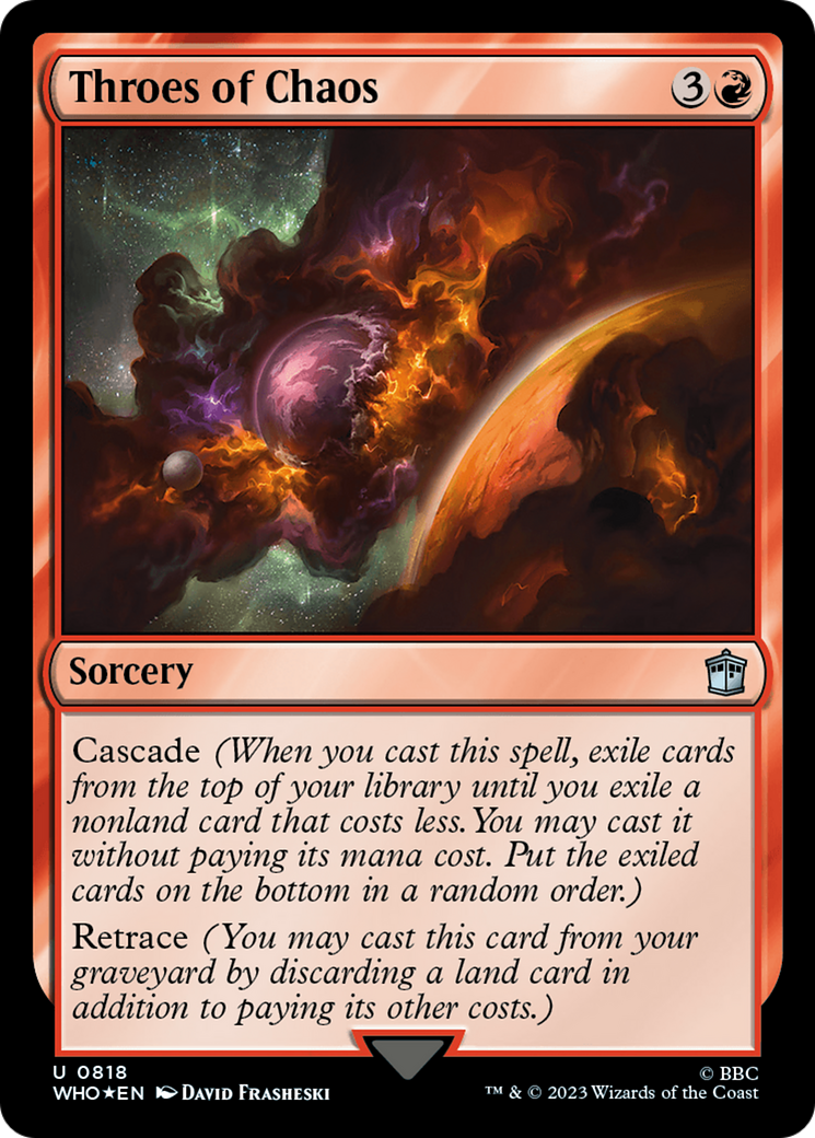 Throes of Chaos (WHO-818) [Doctor Who] Foil