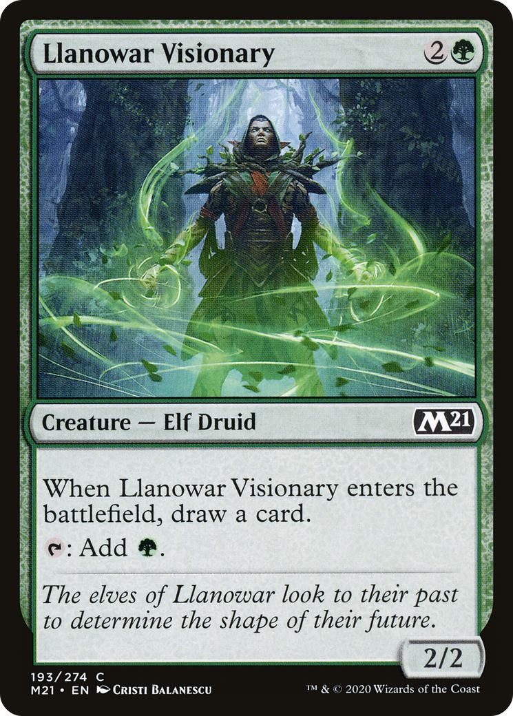 Llanowar Visionary (M21-193) [Core Set 2021]