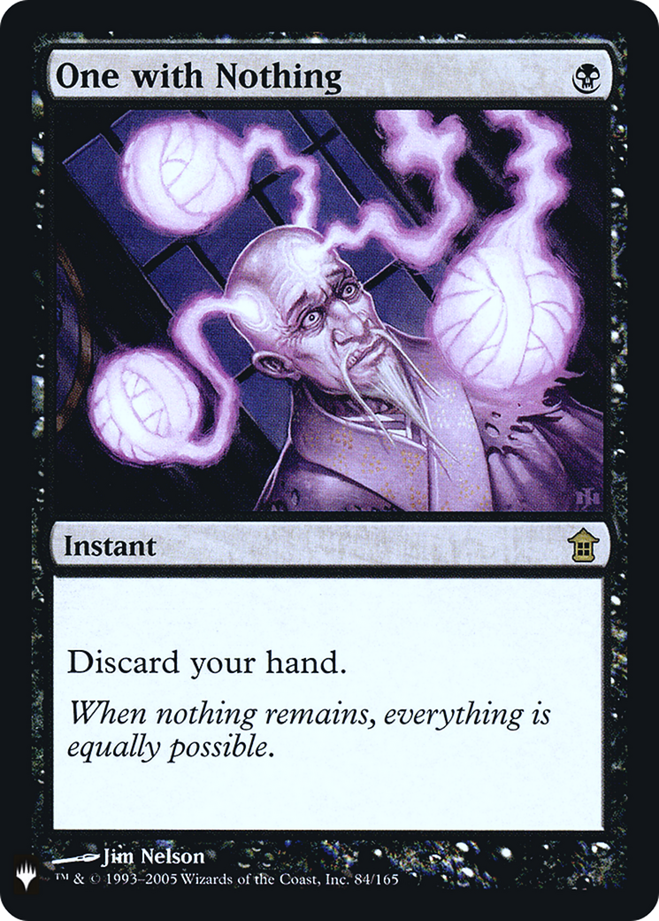 One with Nothing (LIST-SOK-84) [The List] Foil